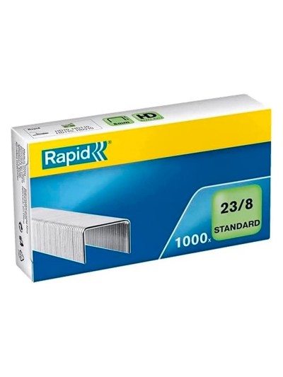 Grapas rapid 23/8 mm galvanizada caja de 1000 unidades