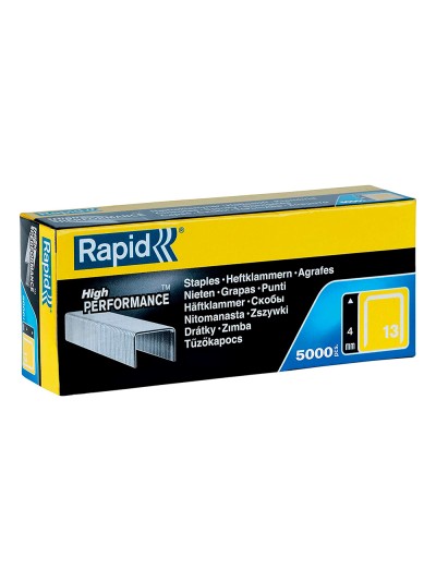 Grapas rapid 13/4 mm galvanizada caja de 5000 unidades