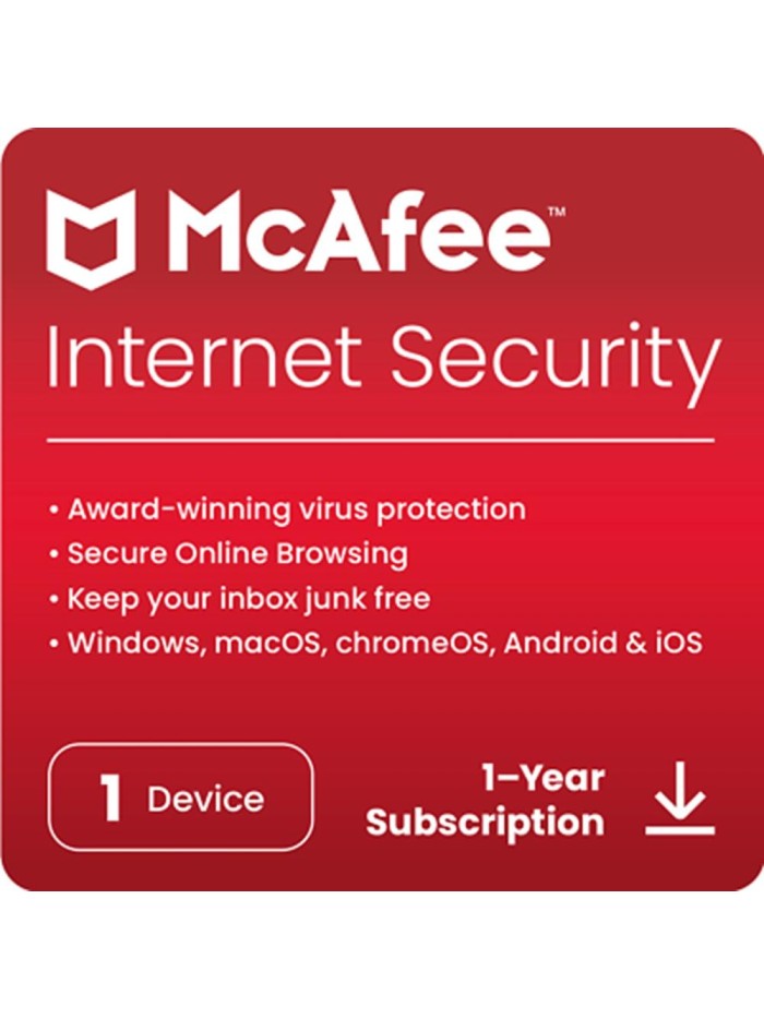 Antivirus mcafee internet security 1 dispositivo 1 año esd (descarga directa) Antivirus mcafee internet security 1 dispositivo 1 año esd (descarga directa)
