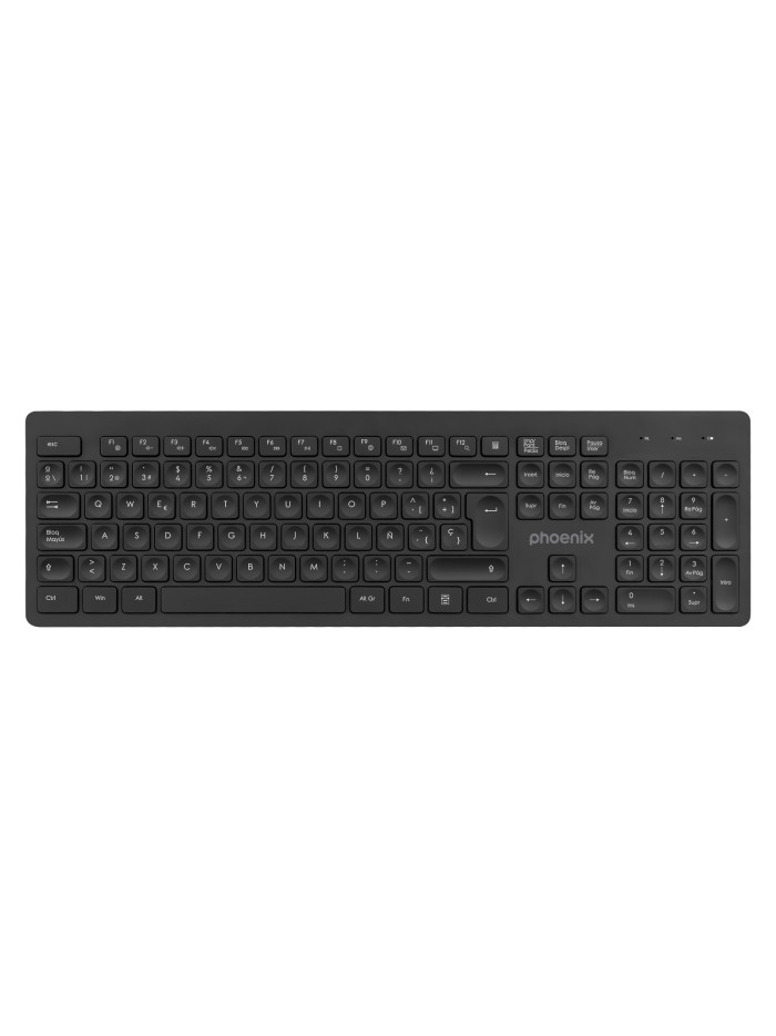 Teclado inalambrico qwerty phoenix k200 negro delgado Teclado inalambrico qwerty phoenix k200 negro delgado