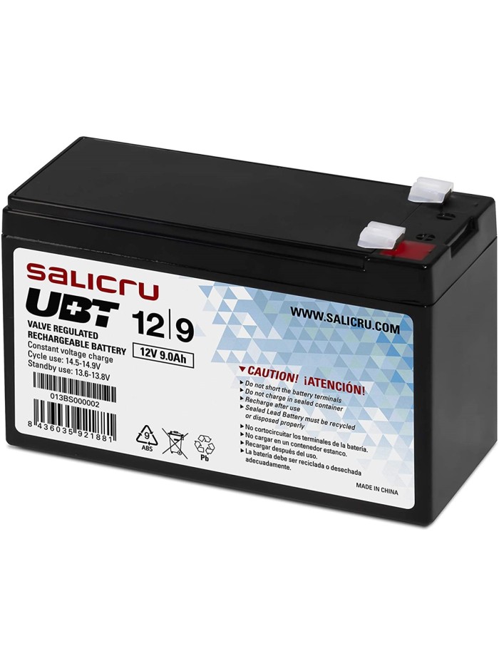 Bateria agm salicru compatible para sais 9ah 12v Bateria agm salicru compatible para sais 9ah 12v