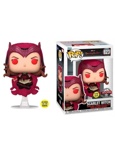 Funko pop marvel wandavision glows scarlet witch 62345