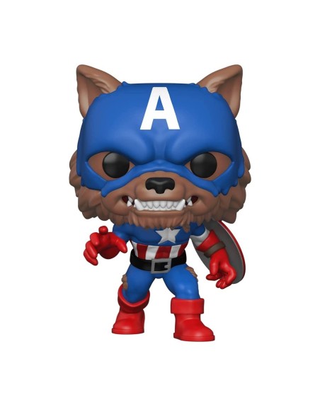 Funko pop marvel capitan america capwolf edicion limitada exclusiva 55506