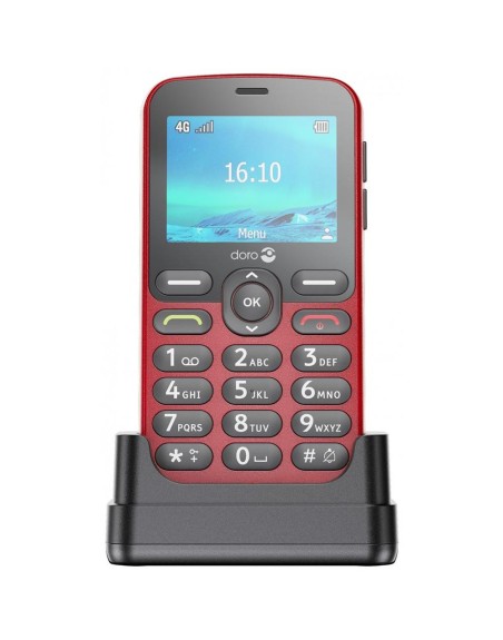 Telefono movil doro 1880 - 2.4 pulgadas - 4g - rojo