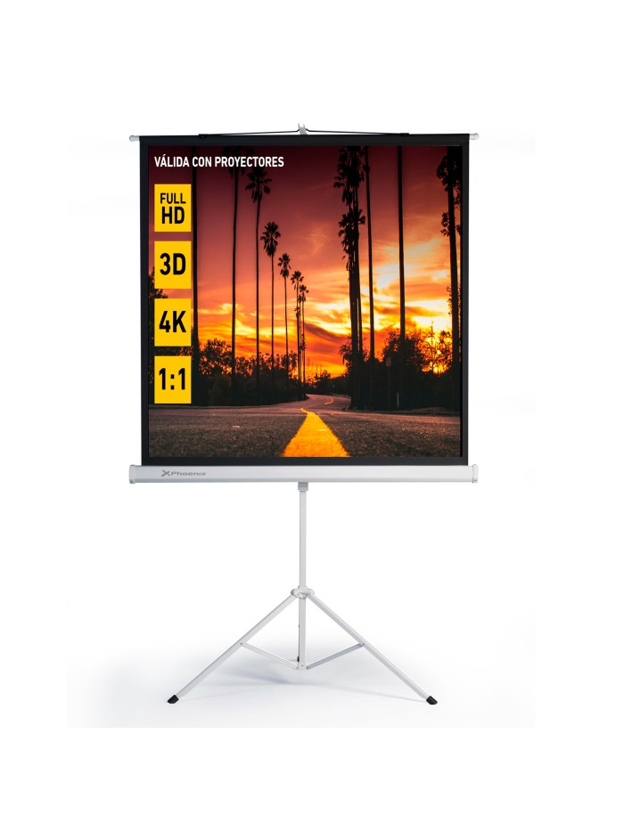 Pantalla trípode proyección 80 pulgadas Pantalla trípode proyección 80 pulgadas
