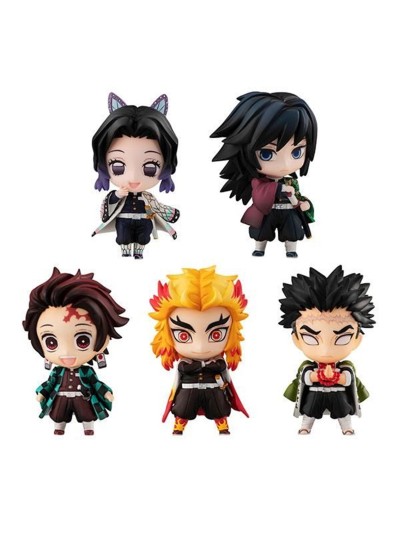 Pack 5 figuras megahouse demon slayer kimetsu no yaiba sailor tanjiro & the hashira set a