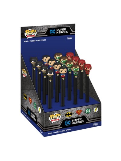 Funko pop pen topper boligrafo dc comics 1 unidad aleatoria batman superman linterna verde flash 48657