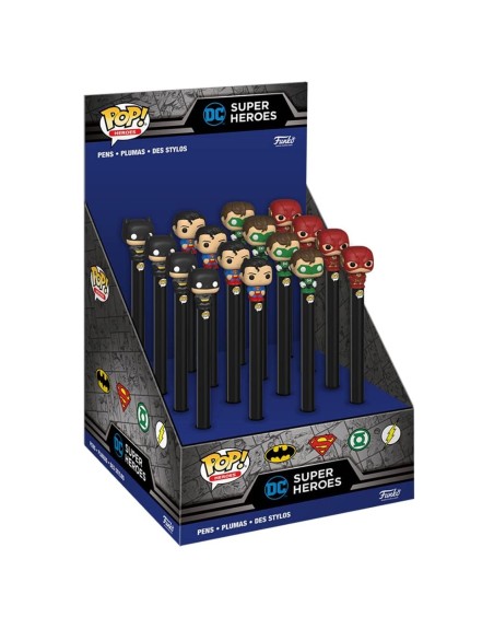 Funko pop pen topper boligrafo dc comics 1 unidad aleatoria batman superman linterna verde flash 48657