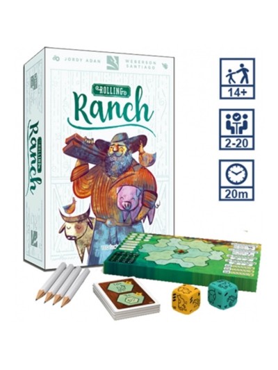 Juego de mesa rolling ranch en español pegi 12