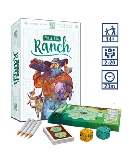 Juego de mesa rolling ranch en español pegi 12