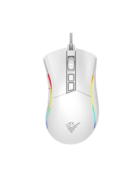 Ratón phoenix gaming void 12000 dpi de alto rendimiento blanco rgb usb configurable