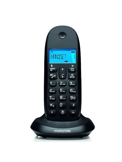 Telefono fijo inalambrico motorola c1001 cb+ negro
