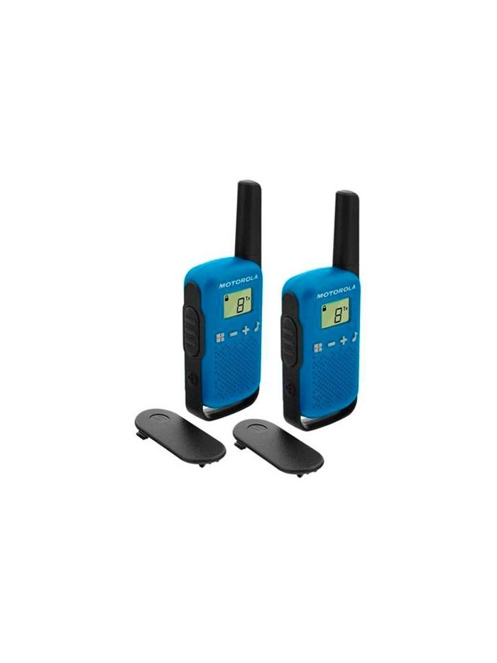 Walkie talkie motorola tlkr - t42 blue packs 2 pmr446 - 8km - 16canales - 500mw - clip cinturon Walkie talkie motorola tlkr - t42 blue packs 2 pmr446 - 8km - 16canales - 500mw - clip cinturon