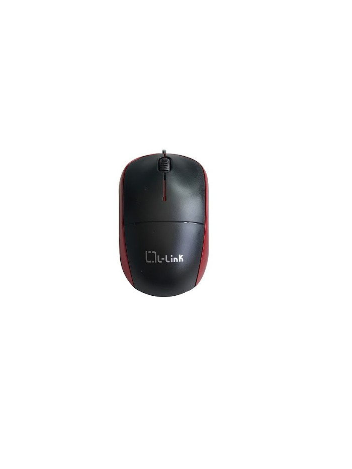 Raton optico usb l - link negro - rojo Raton optico usb l - link negro - rojo