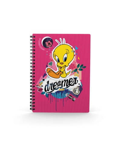 Libreta efecto 3d sd toys looney tunes piolin dreamer