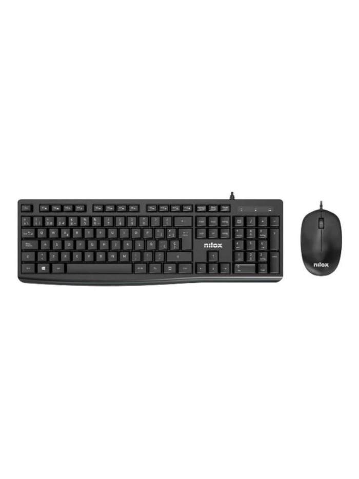 Teclado + raton nilox nxkme0012 negro Teclado + raton nilox nxkme0012 negro