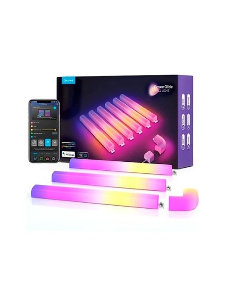 Barra led pared govee glide 6+1 h6062 40 modos - control por voz - app - cable 1.8m