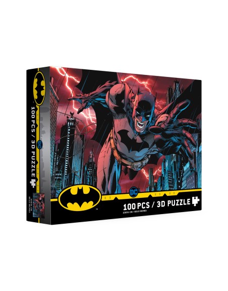 Puzle 100 efecto 3d batman ciudad universo dc
