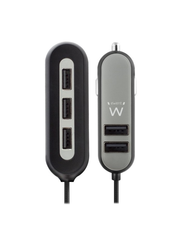 Cargador usb ewent para coche - 5 puertos - 54w Cargador usb ewent para coche - 5 puertos - 54w