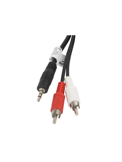 Cable estereo lanberg mini jack 3.5mm - 2x rca macho 5m