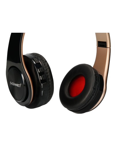 Auricular q-connect bluetooth diadema ajustable color negro