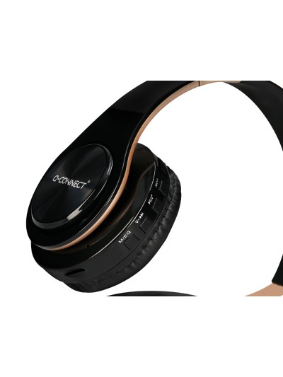 Auricular q-connect bluetooth diadema ajustable color negro