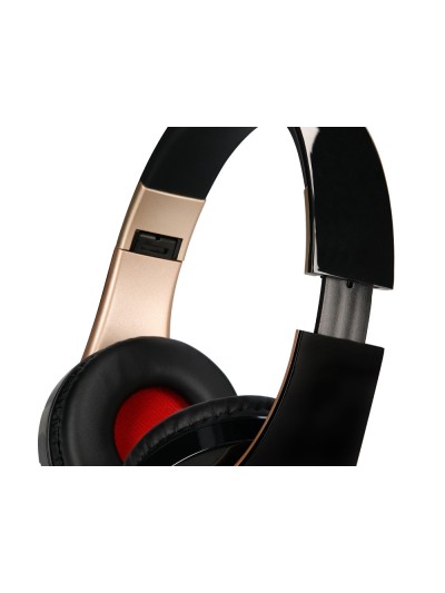 Auricular q-connect bluetooth diadema ajustable color negro