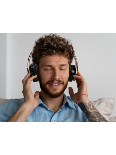 Auricular q-connect bluetooth diadema ajustable color negro