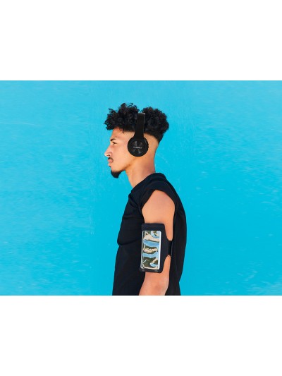 Auricular q-connect bluetooth diadema ajustable color negro
