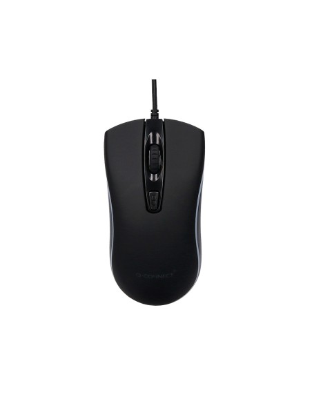 Raton q-connect gaming optico con cable 800/1200/1600 dpi 4 botones iluminacion led negro