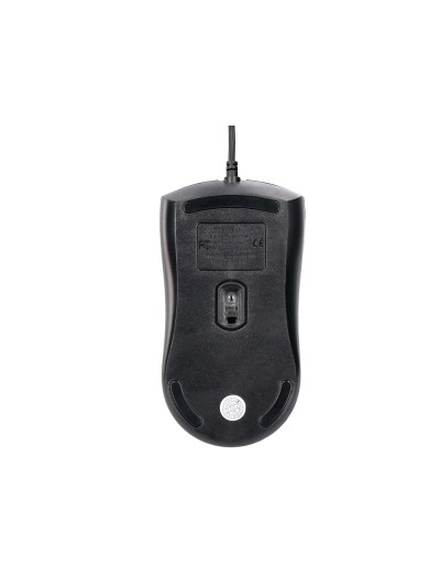 Raton q-connect gaming optico con cable 800/1200/1600 dpi 4 botones iluminacion led negro