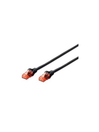 Cable red ewent latiguillo rj45 utp cat6 3m negro