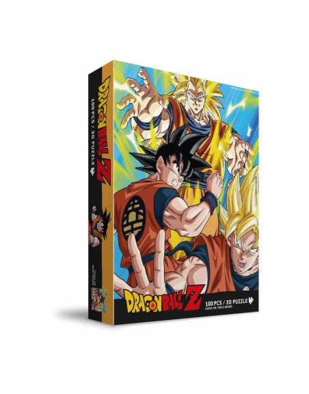 Puzle 100 efecto 3d goku saiyan dragon ball z