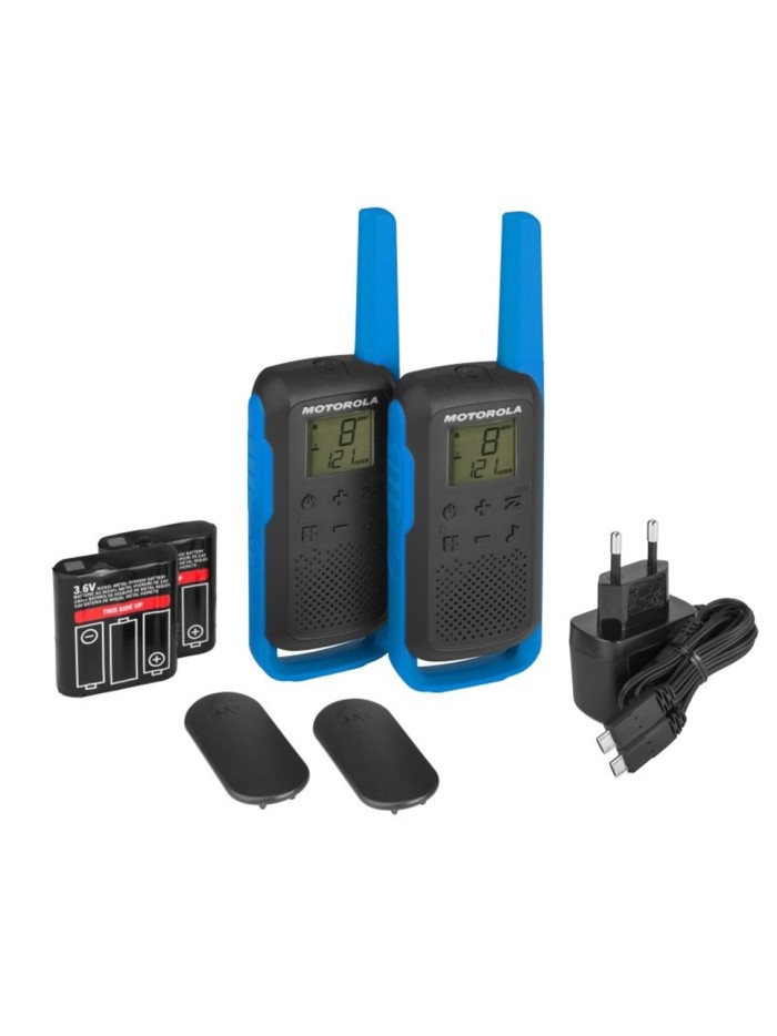 Walkie talkie motorola t62 azul duo - hasta 8km Walkie talkie motorola t62 azul duo - hasta 8km
