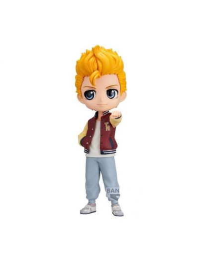 Figura banpresto q posket tokyo revengers takemichi hanagaki - plain clothes ver.a 14cm