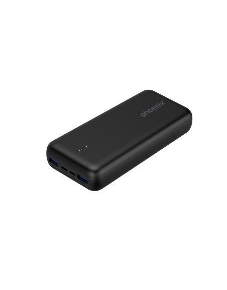 Phoenix powerbank batería externa 20000mah con 2 usb carga rapida y 1 usb tipo c pd