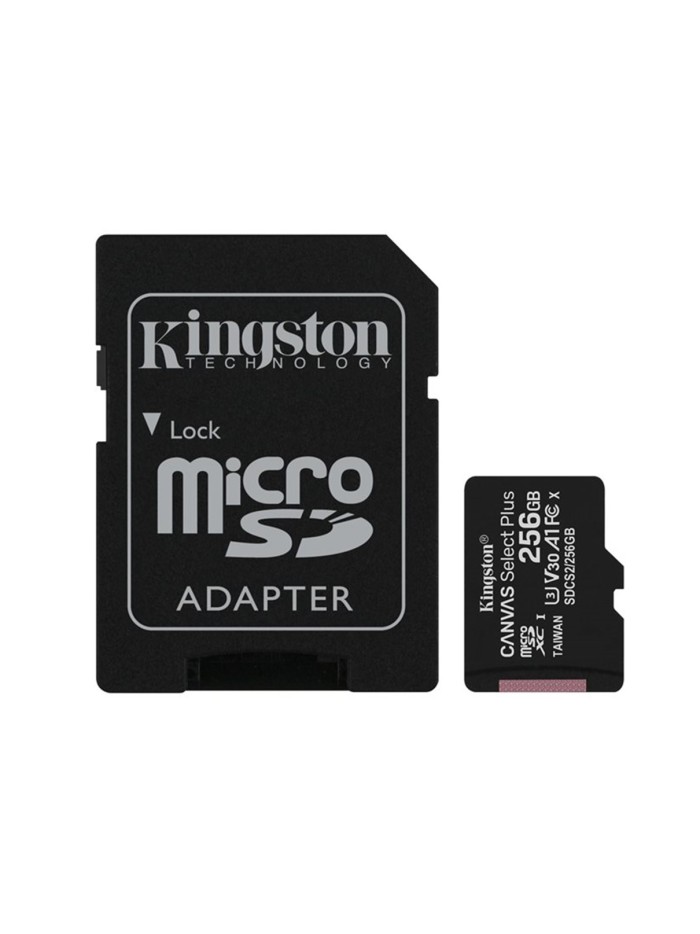 Tarjeta memoria micro secure digital sd hc 256gb kingston canvas select plus clase 10 uhs - 1 + adaptador sd Tarjeta memoria micro secure digital sd hc 256gb kingston canvas select plus clase 10 uhs - 1 + adaptador sd