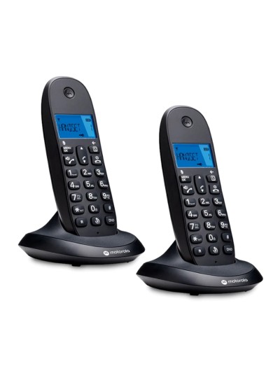 Telefono fijo inalambrico motorola c1002 cb+ negro