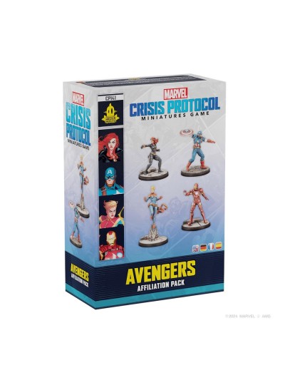 Juego de mesa marvel crisis protocol avengers affiliation pack edad recomendada 14 años