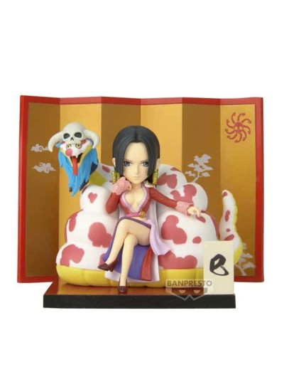 Figura banpresto one piece world collectable special boa hancock & salome 6cm