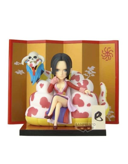 Figura banpresto one piece world collectable special boa hancock & salome 6cm