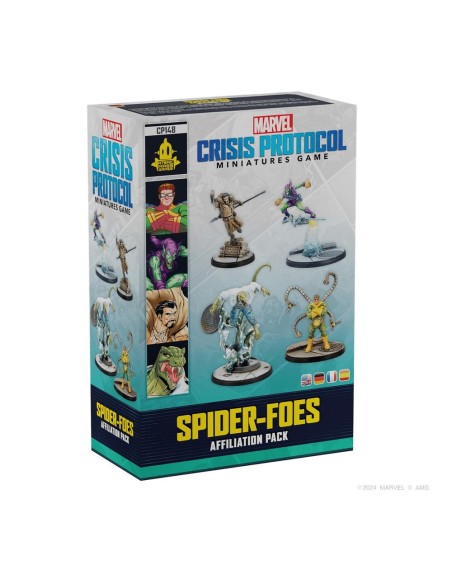 Juego de mesa marvel crisis protocol spider - foes affiliation pack edad recomendada 14 años