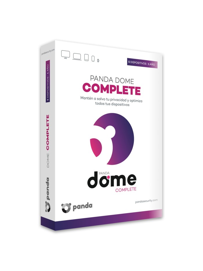 Antivirus panda dome complete 5 dispositivos 1 año caja Antivirus panda dome complete 5 dispositivos 1 año caja