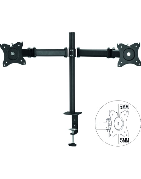 Soporte doble monitor 100 x 100 hasta 27 pulgadas