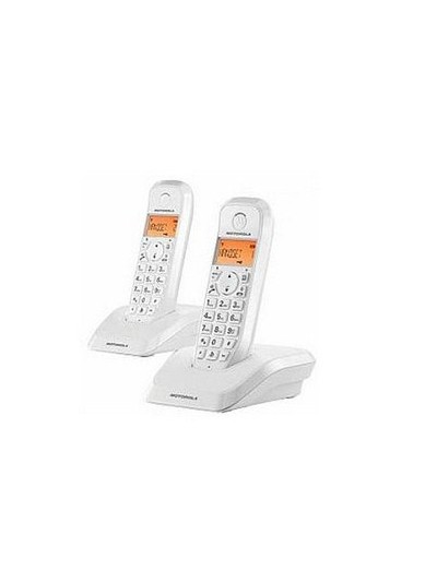 Telefono motorola s1202 wireless inalambrico duo blanco