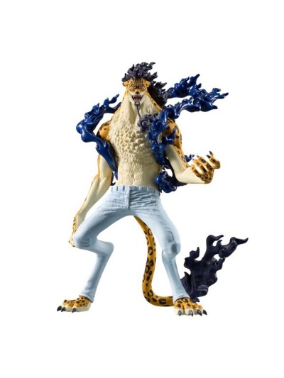 Figura banpresto one piece king of artist rob lucci awakening ver. 19cm