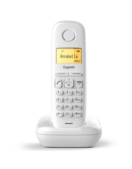 Telefono fijo inalambrico gigaset a170 blanco 50 numeros agenda - 10 tonos