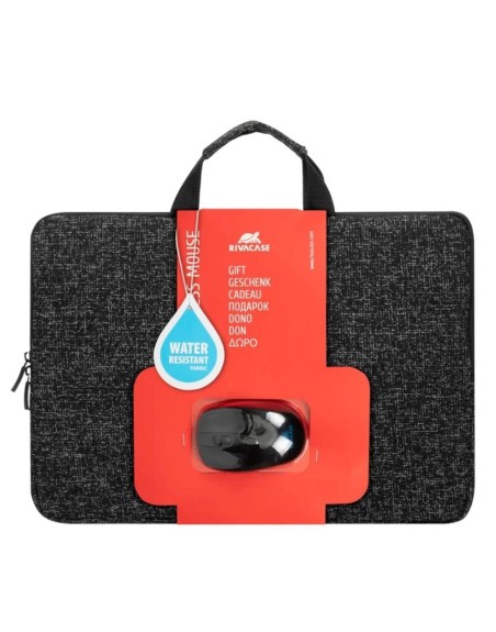 Maletin rivacase bundle 7916 para portatil 15.6 pulgadas + raton inalambrico