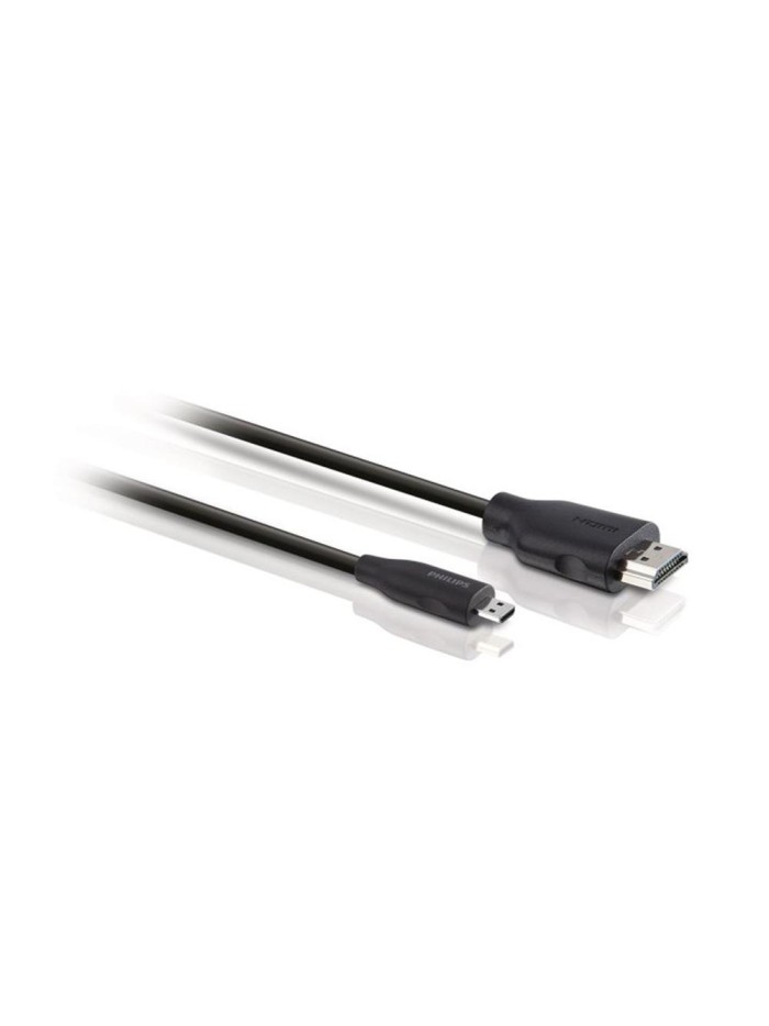 Cable hdmi a micro usb philips 1.5m - macho - macho - negro Cable hdmi a micro usb philips 1.5m - macho - macho - negro