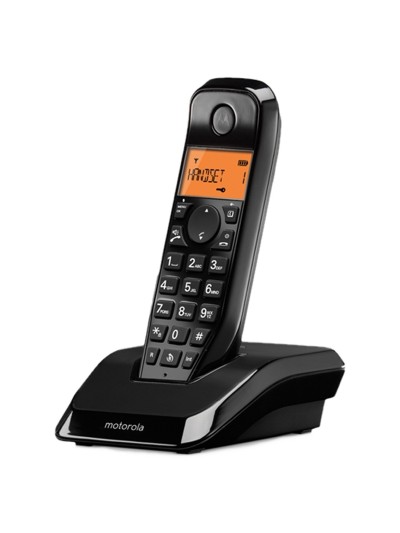 Telefono fijo motorola inalambrico s1201 negro